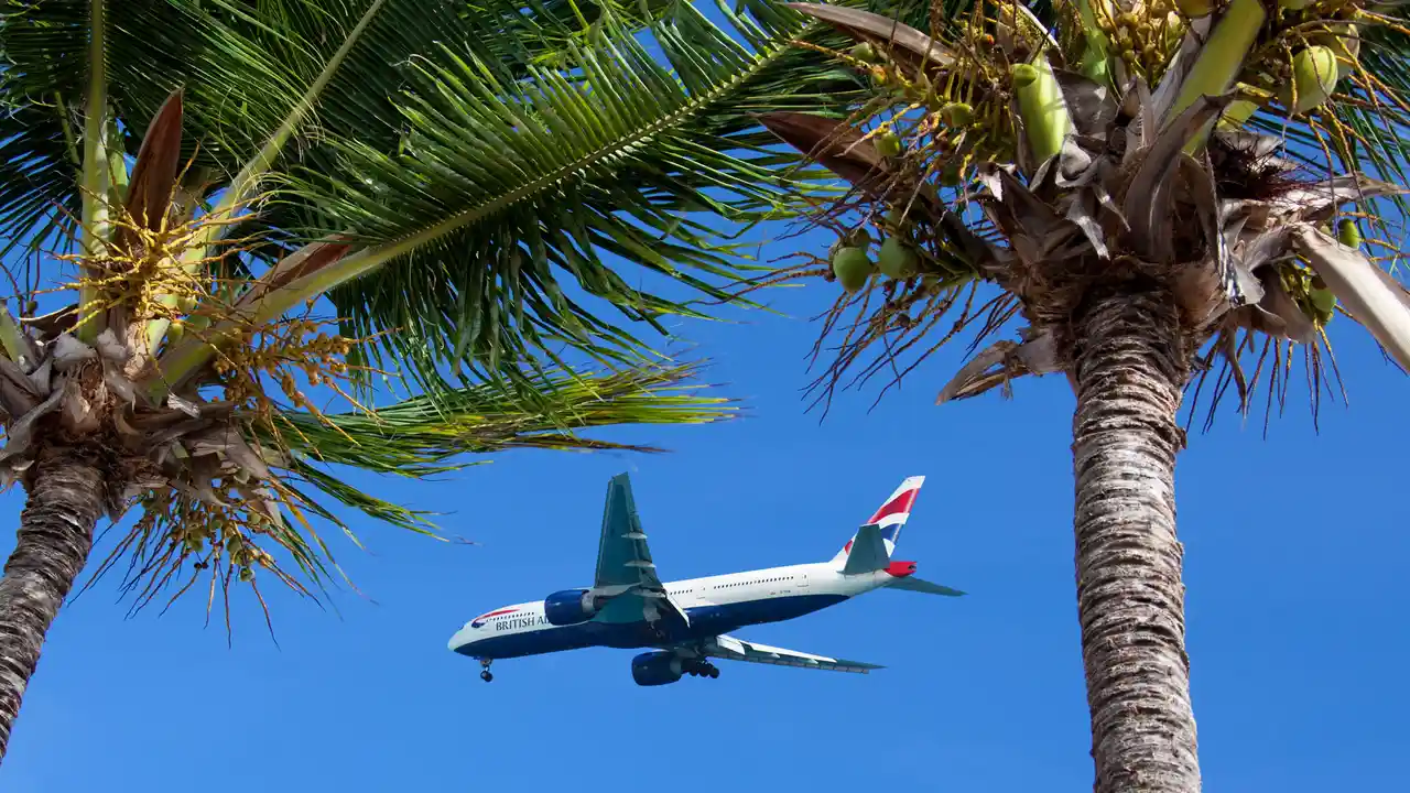blue bowl of black bean beef tortilla soup on a board with cilantro and shredded cheese in background